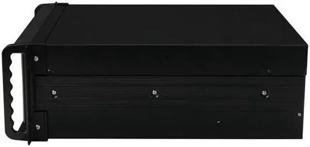 Alt view image 7 of 9 - Athena Power RM-4U4088B48 Black 1.0mm Steel 4U Rackmount Server Case 480W Power Supply 3 External 5.25" Drive Bays