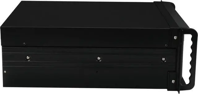 Alt view image 5 of 9 - Athena Power RM-4U4088B48 Black 1.0mm Steel 4U Rackmount Server Case 480W Power Supply 3 External 5.25" Drive Bays