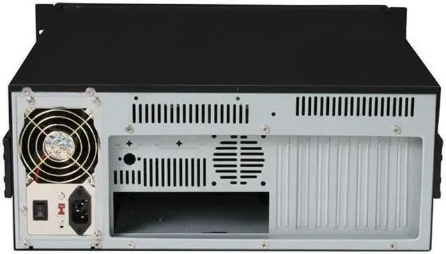 Alt view image 6 of 9 - Athena Power RM-4U4088B48 Black 1.0mm Steel 4U Rackmount Server Case 480W Power Supply 3 External 5.25" Drive Bays