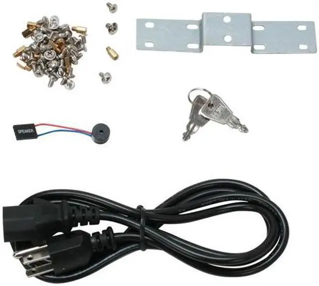 Alt view image 9 of 9 - Athena Power RM-4U4088B48 Black 1.0mm Steel 4U Rackmount Server Case 480W Power Supply 3 External 5.25" Drive Bays