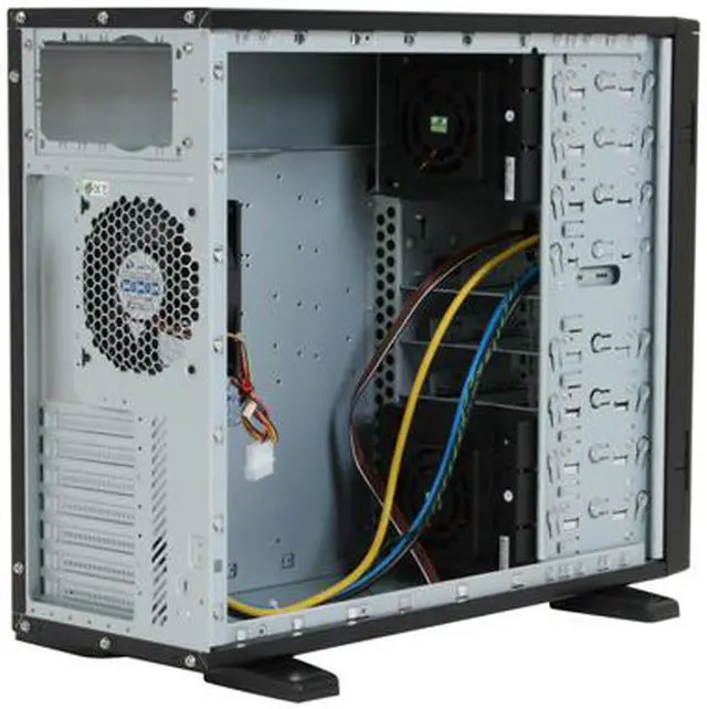 Alt view image 9 of 12 - Athena Power CA-SWH01BH8 Black 1.2mm Metal, ABS Plastic (front bezel) Pedestal Server Case