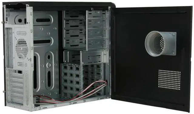 Alt view image 6 of 12 - Athena Power CA-2853B Black SECC Steel ATX Mid Tower Computer Case