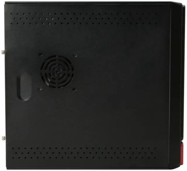 Alt view image 5 of 13 - Athena Power CA-1015CR25 Black / Red SECC Steel MicroATX Desktop / MicroATX Slim Computer Case 250W Power Supply