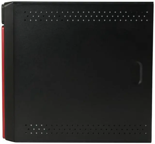 Alt view image 10 of 13 - Athena Power CA-1015CR25 Black / Red SECC Steel MicroATX Desktop / MicroATX Slim Computer Case 250W Power Supply