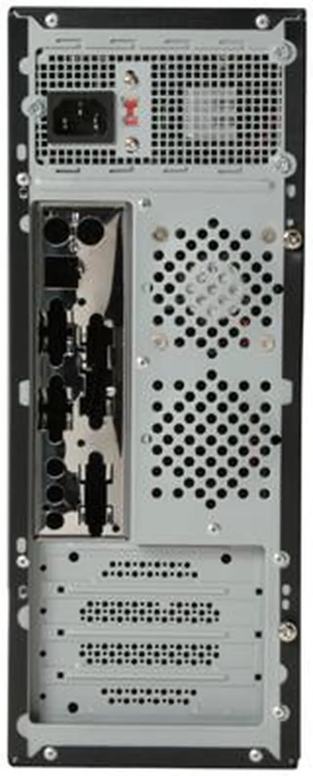 Alt view image 11 of 13 - Athena Power CA-1015CR25 Black / Red SECC Steel MicroATX Desktop / MicroATX Slim Computer Case 250W Power Supply