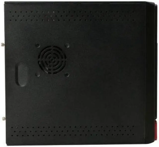 Alt view image 3 of 7 - Athena Power CA-1015CR40 Black / Red SECC Steel MicroATX Desktop / MicroATX Slim Computer Case 400W Power Supply