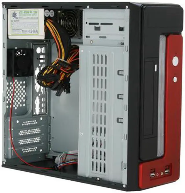 Open Box: Athena Power CA-1015CR47 Black / Red Computer Case - Newegg.com