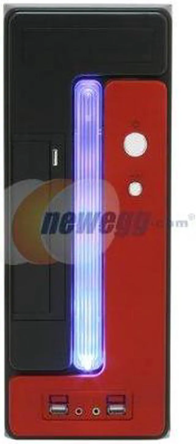 Alt view image 2 of 4 - Athena Power CA-1015CR47 Black / Red SECC Steel MicroATX Desktop / MicroATX Slim Computer Case Ver. 2.2 Micro ATX EPS-12V 470W Power Supply