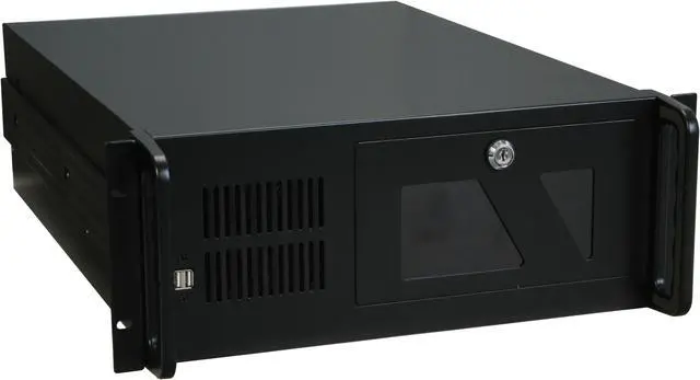 Alt view image 3 of 10 - Athena Power RM-4U4038X70 Black 4U Rackmount Server Case With EPS-12V 700W Green PFC Dual Fan Power Supply 3 External 5.25" Drive Bays