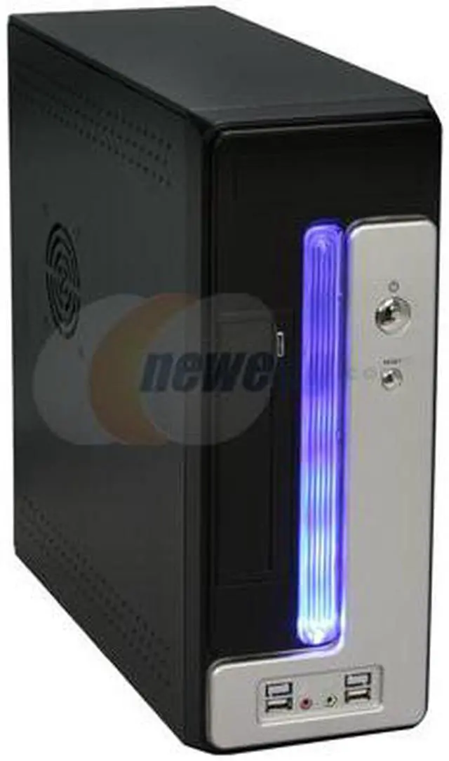Main image of Athena Power CA-1015IS25 Silver / Black MicroATX Desktop / MicroATX Slim Computer Case 250W Power Supply