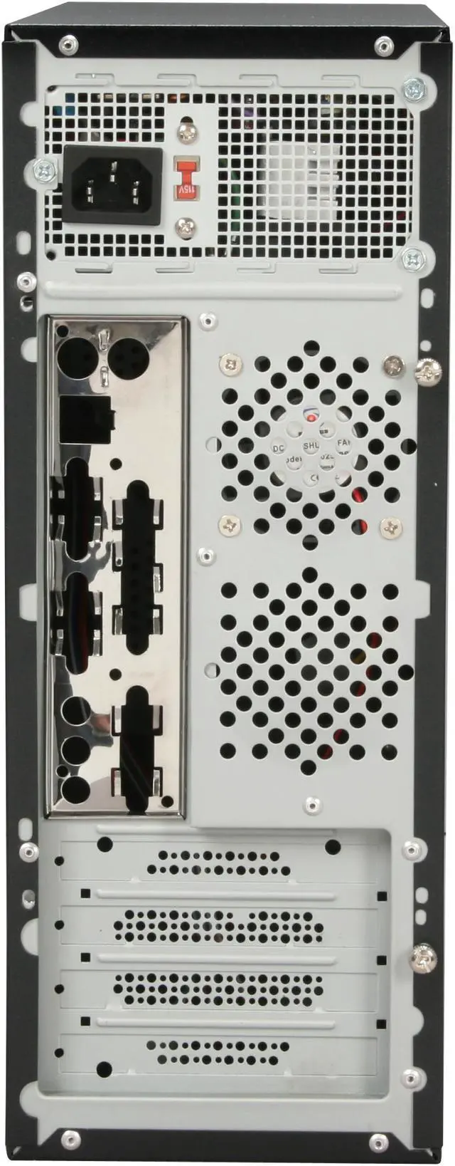 Alt view image 10 of 11 - Athena Power CA-1015IS25 Silver / Black MicroATX Desktop / MicroATX Slim Computer Case 250W Power Supply