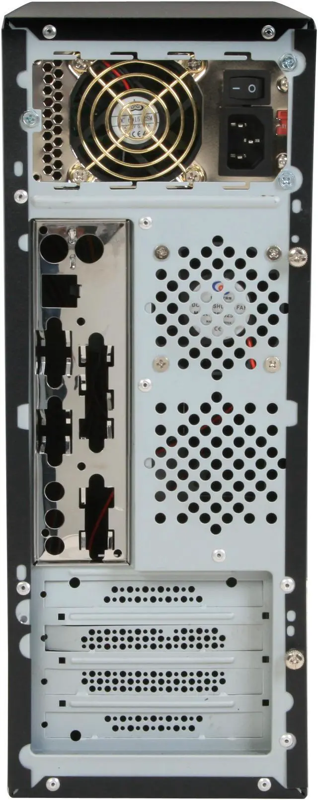 Alt view image 10 of 11 - Athena Power CA-1015IS40 Silver / Black Steel MicroATX Desktop / MicroATX Slim Computer Case 400W Power Supply