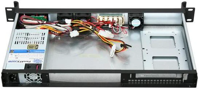 Alt view image 5 of 7 - Athena Power RM-1U102ITX30 Black 1.2mm Steel 1U Compact Workstation/Server Mini ITX Chassis W/ V 2.2 80 PLUS Bronze Certified Flex ATX 300W