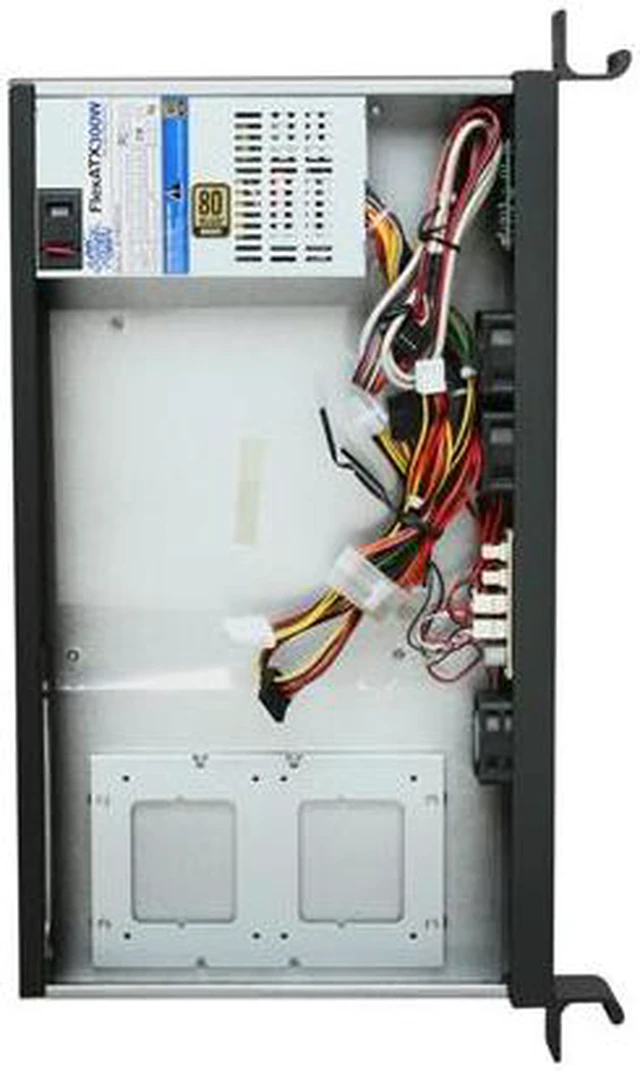 Alt view image 6 of 7 - Athena Power RM-1U102ITX30 Black 1.2mm Steel 1U Compact Workstation/Server Mini ITX Chassis W/ V 2.2 80 PLUS Bronze Certified Flex ATX 300W