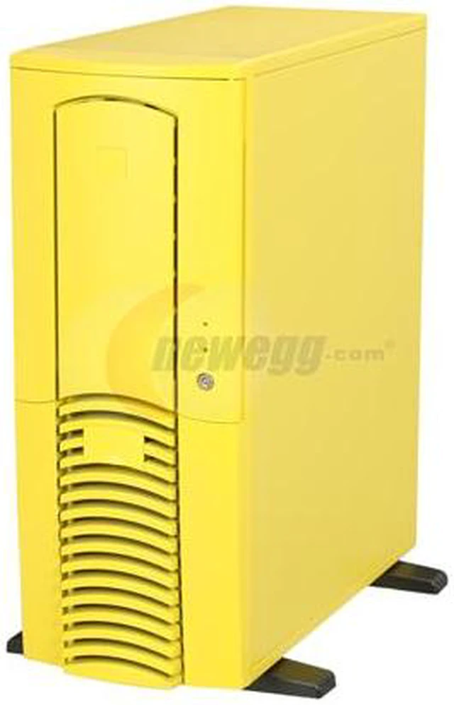 Athena Power CA-601Y80 Yellow SECC 1.0mm Steel ATX Full Tower Computer ...