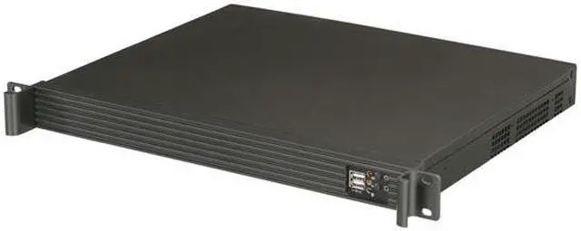 Main image of Athena Power RM-1U1004M30 Black 1.2mm Steel 1U Rackmount Compact Server Chassis with 300W 80 PLUS Bronze Certified Flex Power Supply