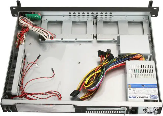 Alt view image 5 of 7 - Athena Power RM-1U1004M30 Black 1.2mm Steel 1U Rackmount Compact Server Chassis with 300W 80 PLUS Bronze Certified Flex Power Supply
