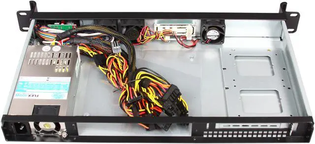 Alt view image 5 of 7 - Athena Power RM-1U102ITX40 Black 1.2mm Steel 1U Rackmount Server Case 400W 80PLUS Bronze - OEM