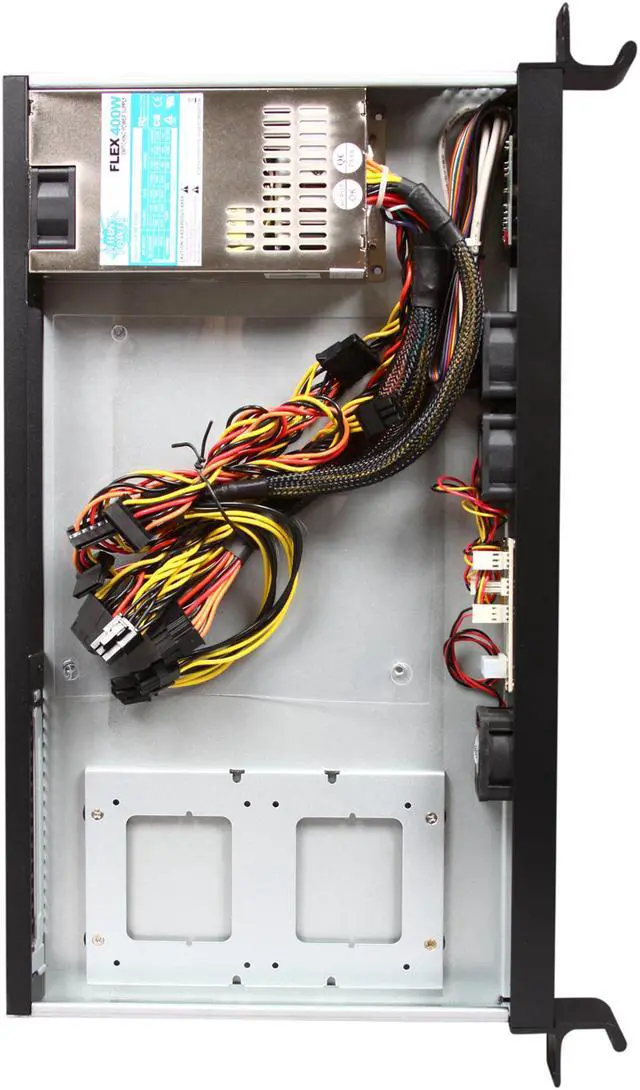 Alt view image 6 of 7 - Athena Power RM-1U102ITX40 Black 1.2mm Steel 1U Rackmount Server Case 400W 80PLUS Bronze - OEM
