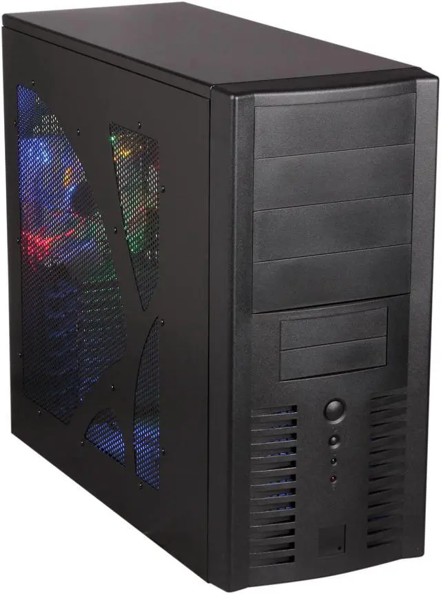 Main image of Athena Power CA-GSB01DA Black 0.8mm SECC Steel ATX Mid Tower Computer Case - OEM