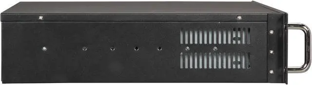 Alt view image 3 of 7 - Athena Power RM-2U200H Black Aluminum / Steel 2U Rackmount Server Case Micro PS3 Single Power Supply 1 External 5.25" Drive Bays