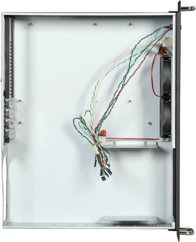 Alt view image 6 of 7 - Athena Power RM-2U200H Black Aluminum / Steel 2U Rackmount Server Case Micro PS3 Single Power Supply 1 External 5.25" Drive Bays