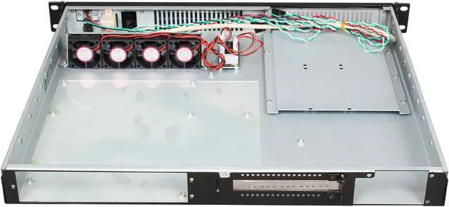 Alt view image 5 of 7 - Athena Power RM-1U100DM Black Aluminum / Steel 1U Rackmount Server Case 1 External 5.25" Drive Bays - OEM