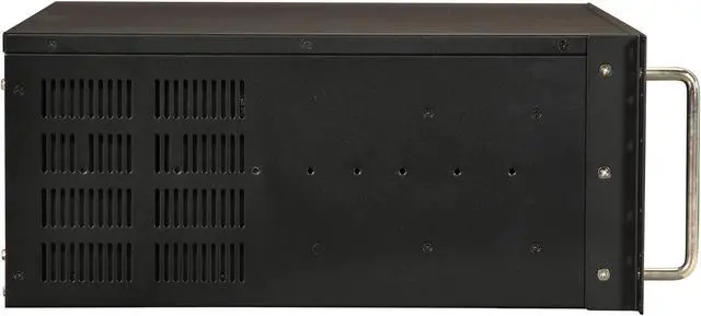 Alt view image 3 of 8 - Athena Power RM-4U400S80 Black Aluminum Front Panel and 1.2mm Steel 4U Rackmount Server Case 800W ULTIMATE PS2 4 External 5.25" Drive Bays
