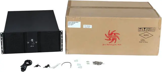 Alt view image 7 of 7 - Athena Power RM-DD4U48E808 Black 1.2mm Steel 4U Rackmount Server Case 800W 80 PLUS Bronze 8 External 5.25" Drive Bays
