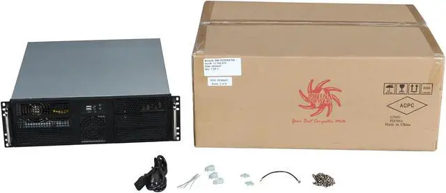 Alt view image 7 of 7 - Athena Power RM-3U3046X708 3U Black Rackmount EATX Chassis 4 x 5.25" Drive Bays 700W 80 PLUS BRONZE