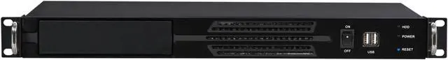 Alt view image 2 of 7 - Athena Power RM-1U100DR22 Black Aluminum / Steel 1U Rackmount Server Case FLEX 220W 1 External 5.25" Drive Bays - OEM