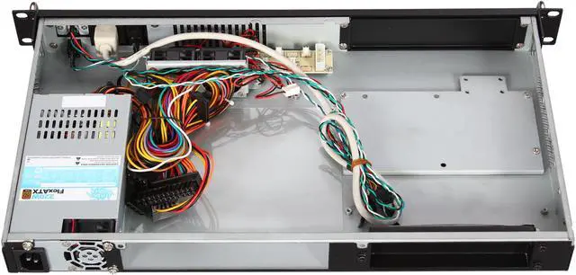 Alt view image 5 of 7 - Athena Power RM-1U100DR22 Black Aluminum / Steel 1U Rackmount Server Case FLEX 220W 1 External 5.25" Drive Bays - OEM