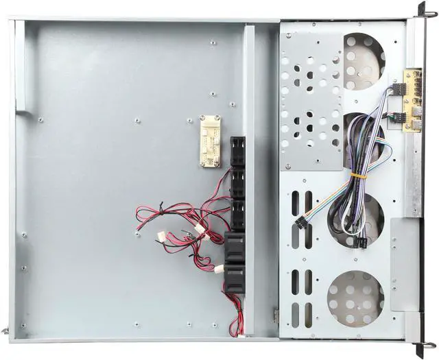 Alt view image 6 of 7 - Athena Power RM-1U1043HA Black 1.0mm SGCC 1U Rackmount Server Case, Single Flex ATX