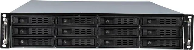 Alt view image 2 of 7 - Athena Power RM-2U2123HE Black 1.0mm SGCC 2U Rackmount Server Chassis 2U Single Micro 2U Redundant (WxHxD: 2.99" x 3.3" x 9.84")