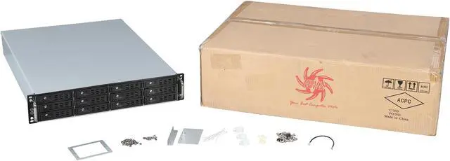 Alt view image 7 of 7 - Athena Power RM-2U2123HE Black 1.0mm SGCC 2U Rackmount Server Chassis 2U Single Micro 2U Redundant (WxHxD: 2.99" x 3.3" x 9.84")