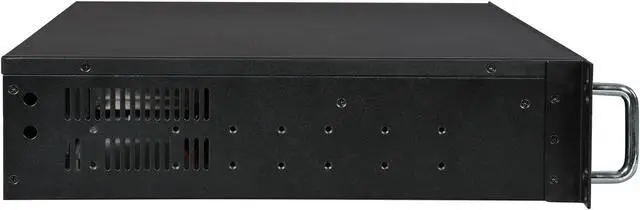 Alt view image 4 of 7 - Athena Power RM-2U200HR65U2 Black Brushed Aluminum Front Bezel / 1.2mm SECC 2U Rackmount Server Case 2U 650W IPC Power supply (External) 5.25" up to 2 (Only 1 x 5.25" external bay with a m-ATX or ATX motherboard) External 5.25" Drive Bays - OEM