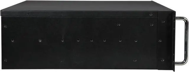 Alt view image 3 of 7 - Athena Power RM-3U300PR80U2 Black Brushed Aluminum Front Bezel / 1.2mm SECC 3U Rackmount Server Case 2U 800W IPC Power supply 3 External 5.25" Drive Bays - OEM