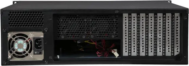 Alt view image 4 of 7 - Athena Power RM-3U300PR80U2 Black Brushed Aluminum Front Bezel / 1.2mm SECC 3U Rackmount Server Case 2U 800W IPC Power supply 3 External 5.25" Drive Bays - OEM