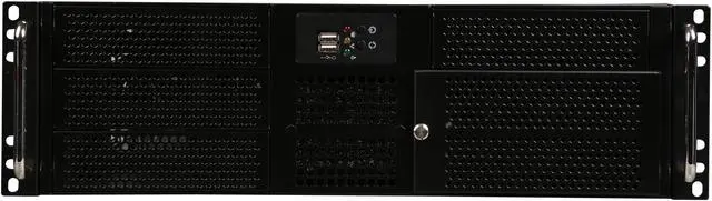 Alt view image 2 of 7 - Athena Power RM-3U316480U3 Silver/Black 1.2mm SGCC 3U Rackmount Server Case 3U 800W IPC Power supply 6 External 5.25" Drive Bays