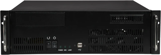 Alt view image 2 of 7 - Athena Power RM-3U351GHIR55U2 Black 1.2mm SECC 3U Rackmount Server Case AP-RRU2ATX558: 80Plus Gold 550W 2U Micro Redundant CRPS 1 External 5.25" Drive Bays - OEM