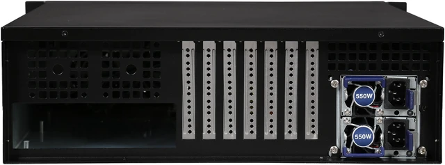 Alt view image 4 of 7 - Athena Power RM-3U351GHIR55U2 Black 1.2mm SECC 3U Rackmount Server Case AP-RRU2ATX558: 80Plus Gold 550W 2U Micro Redundant CRPS 1 External 5.25" Drive Bays - OEM