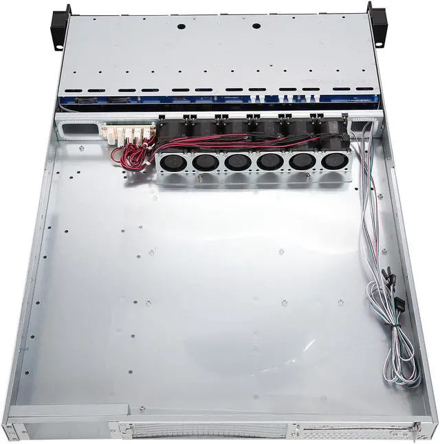 Alt view image 6 of 7 - Athena Power RM-1U1122HE12 12Gb/s 1U Hot-Swap 12-Bay E-ATX Rackmount Server Chassis w/ 12Gbps Mini-SAS Backplane Supports 12 x 2.5" SAS / SATA SSD / HDD - Support 2.5" Enterprise HDD (H=15mm)