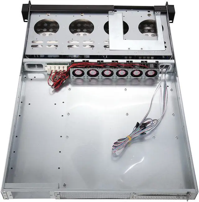 Alt view image 5 of 7 - Athena Power RM-1U1043HE12 12Gb/s 1U Hot-Swap 4-Bay E-ATX Rackmount Server Chassis w/ 12Gbps Mini-SAS Backplane Supports 4 x 3.5" or 2.5" SAS / SATA SSD / HDD - Support E-ATX (12" x 13") M/B - Externa - OEM