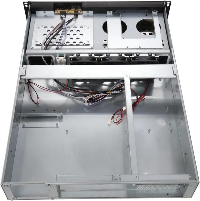 Alt view image 5 of 7 - Athena Power RM-2U2083HE12 12Gb/s 2U Hot-Swap 8-Bay E-ATX Rackmount Server Chassis w/ 12 Gbps Mini-SAS Backplane Supports 8 x 3.5" or 2.5" SAS / SATA SSD / HDD - Support E-ATX (12" x 13") M/B - Extern - OEM