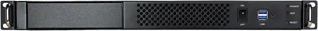 Alt view image 3 of 7 - Athena Power RM-1UWIN512F508 Black 1.2mm SECC 1U Rackmount Server Case AP-MFATX50P8