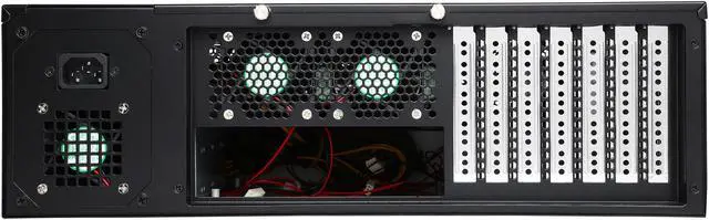 Alt view image 4 of 7 - Athena Power RM-3UWIN525P708 Black 1.2mm SECC 3U Rackmount Server Case AP-P4ATX70FEP8 4 External 5.25" Drive Bays - OEM