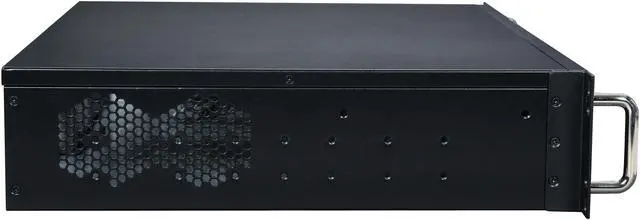 Alt view image 3 of 7 - Athena Power RM-2UC238 Black 1.0mm SECC 2U Rackmount Server Case PS3 Single 2 External 5.25" Drive Bays