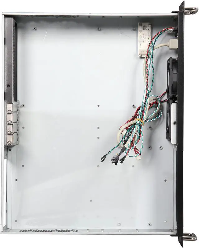 Alt view image 6 of 7 - Athena Power RM-2UC238 Black 1.0mm SECC 2U Rackmount Server Case PS3 Single 2 External 5.25" Drive Bays