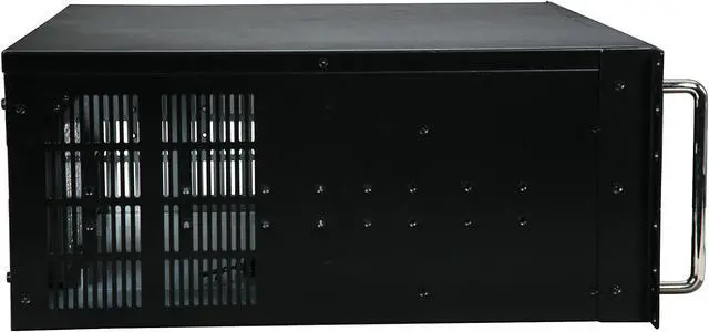 Alt view image 3 of 7 - Athena Power RM-4UC438 Black 1.0mm SECC 4U Rackmount Server Case PS2 Single Mini-Redundant