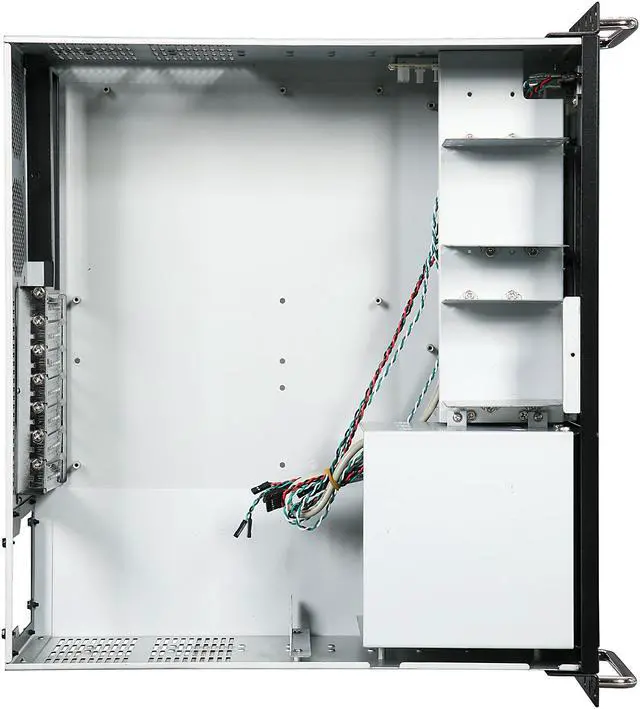 Alt view image 6 of 7 - Athena Power RM-4UC438 Black 1.0mm SECC 4U Rackmount Server Case PS2 Single Mini-Redundant